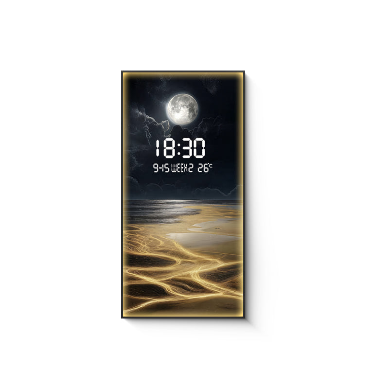 Digital Wall Clock with LED Painting