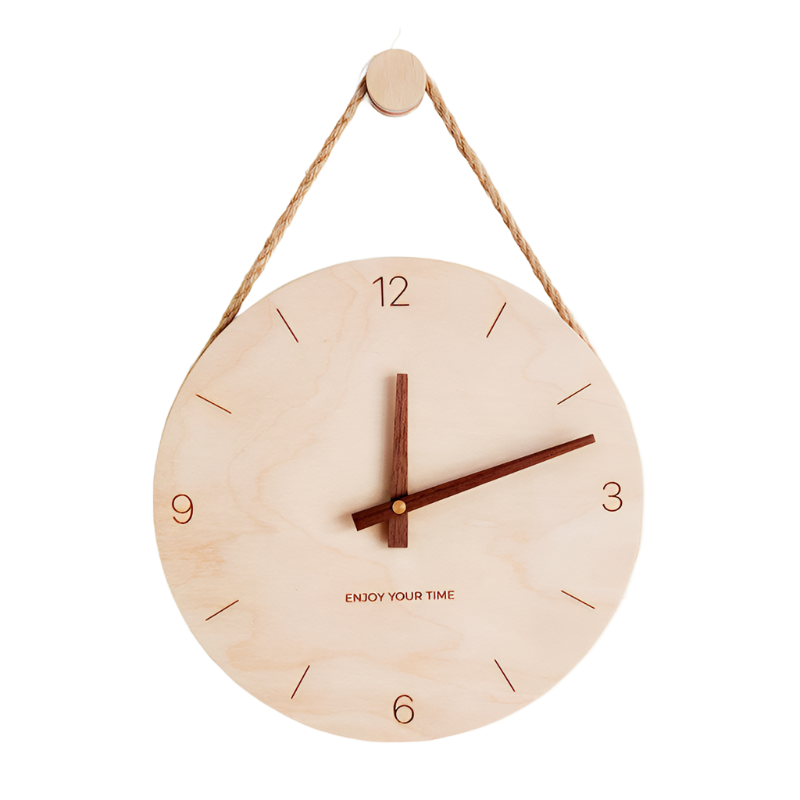 Zenith Solid Wood Wall Clock - Bliss Vie