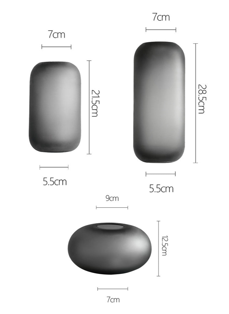 Modern Glass Vase | Home Decor cabinet Sleek Contemporary Sophisticated Unique Elegant Decorative Trendy stylish Minimalist Artistic Luxury Designer tabletop table decor accessories tableware living room decor coffee table decor