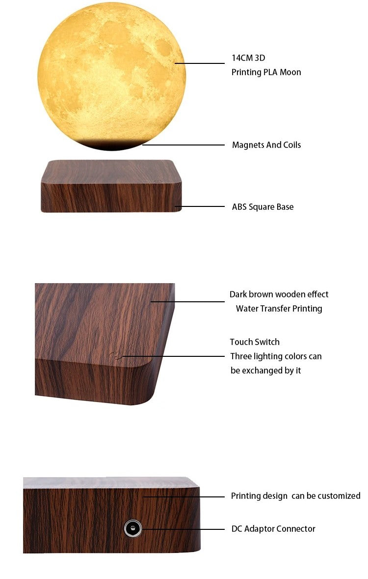 Celestial Elegance - Shining Moon Magnetic Levitation Chandeliers for Dazzling Illumination Home Decor cabinet Sleek Contemporary Sophisticated Unique Elegant Decorative Trendy stylish Minimalist Artistic Luxury Designer tabletop table decor accessories tableware living room decor coffee table decor