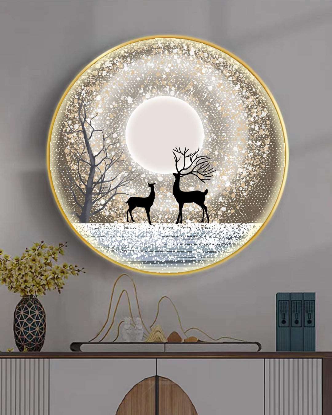 Sea Deer Painting with LED - Bliss Vie