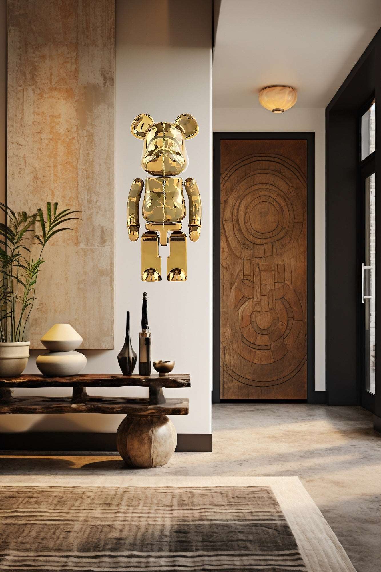 Wall Décor Bear BRK Gold with LED - Bliss Vie