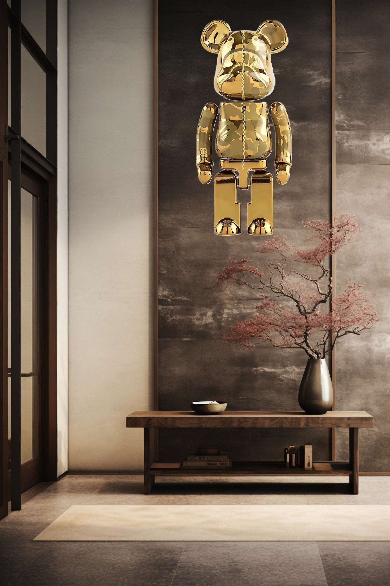 Wall Décor Bear BRK Gold with LED - Bliss Vie