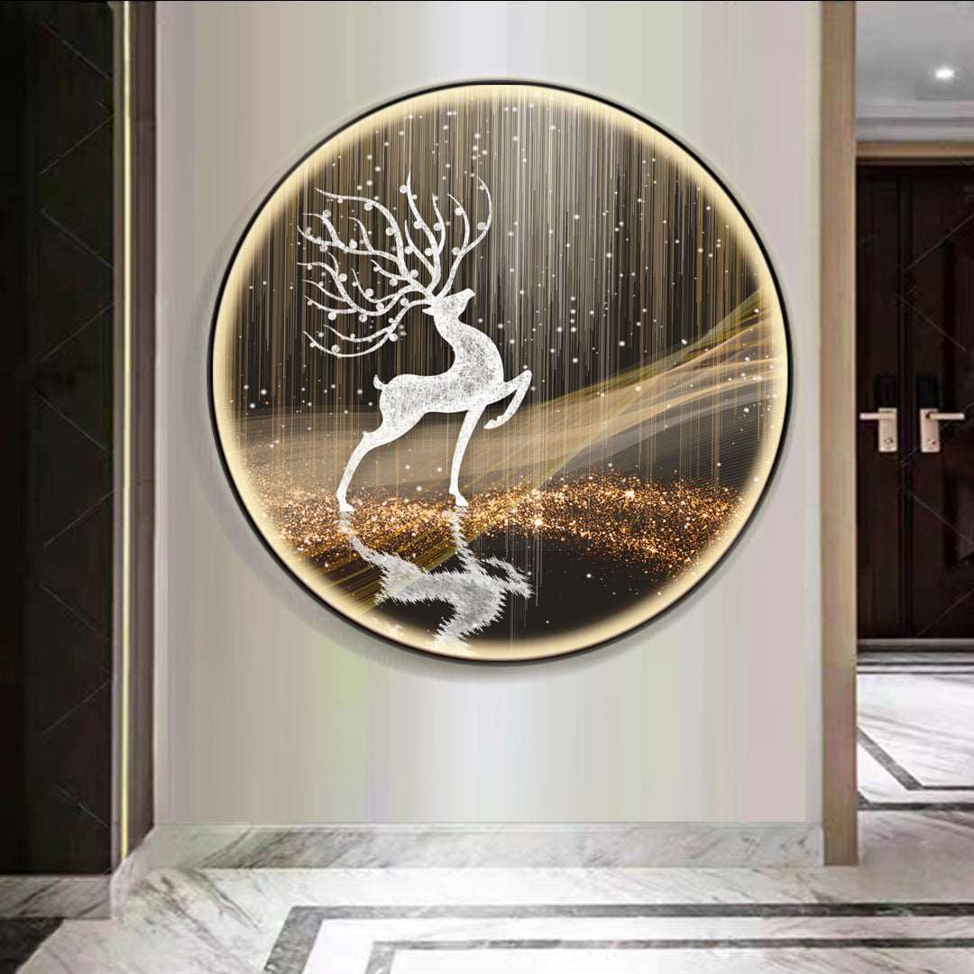 Dark Deer Painting with LED - Bliss Vie
