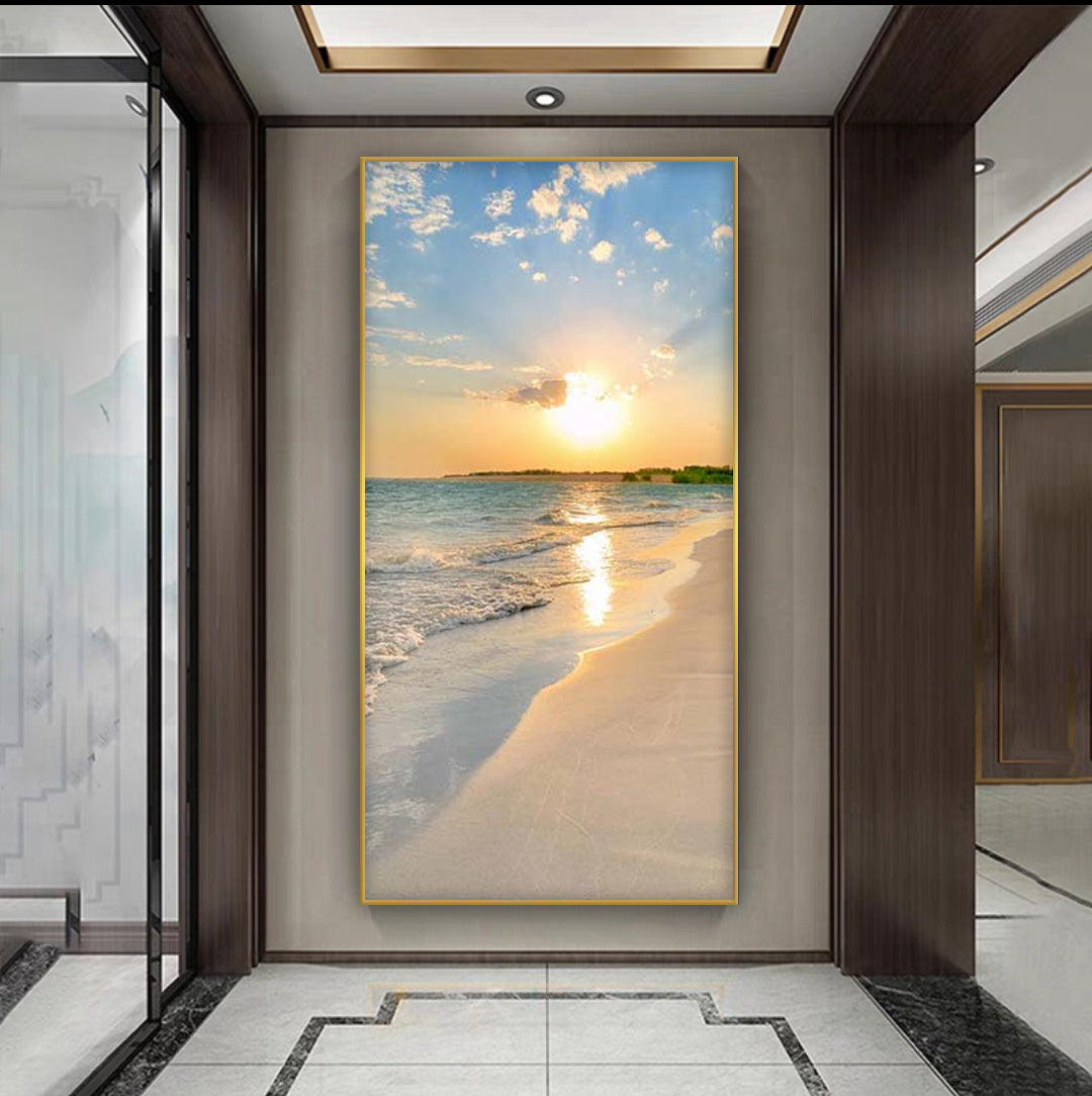 Buy Sunset Landscape Wall Painting Online | BLISS VIE
