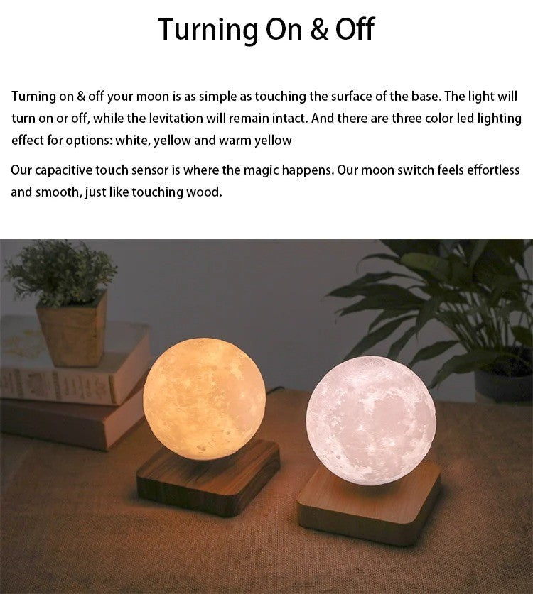 Celestial Elegance - Shining Moon Magnetic Levitation Chandeliers for Dazzling Illumination Home Decor cabinet Sleek Contemporary Sophisticated Unique Elegant Decorative Trendy stylish Minimalist Artistic Luxury Designer tabletop table decor accessories tableware living room decor coffee table decor