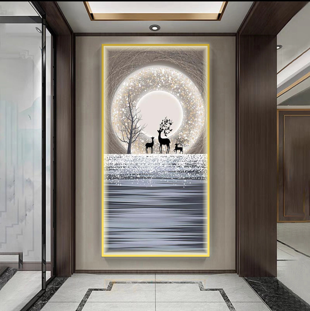 Sea Deer Wall Painting - Bliss Vie