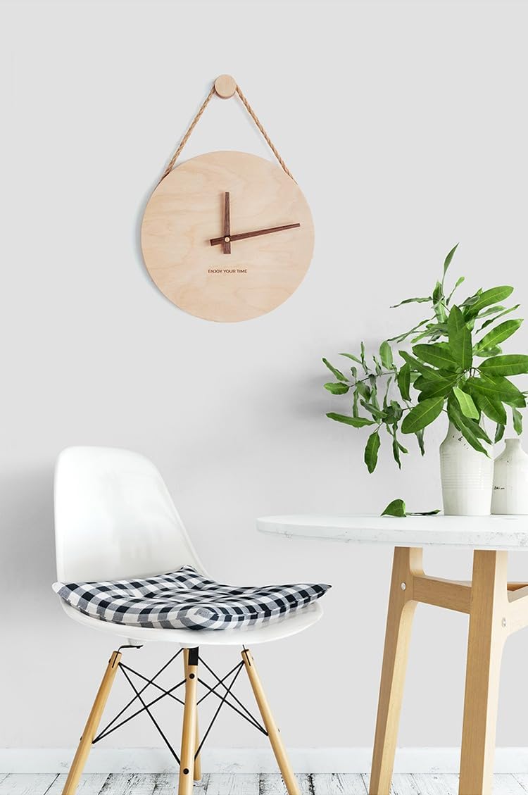Zenith Solid Wood Simple Wall Clock - Bliss Vie