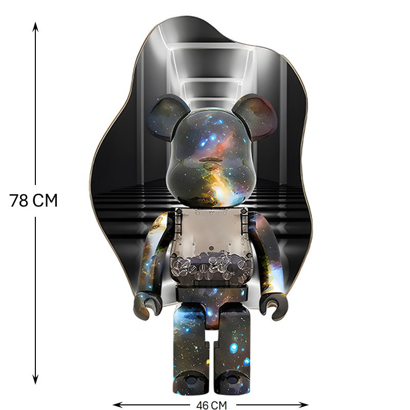 Wall Décor Bear Metallic with LED - Bliss Vie