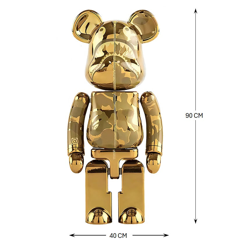 Wall Décor Bear BRK Gold with LED - Bliss Vie