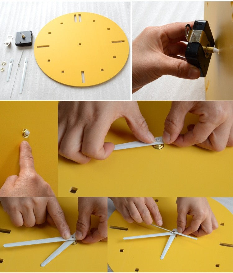 Modern Living Room Decorative Painting Photo frame Clock Set with LOVE - Bliss Vie