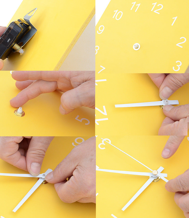 Modern Living Room Decorative Painting Photo frame Clock Set with Horns - Bliss Vie