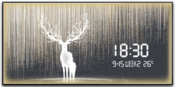 Digital Wall Clock with LED Painting