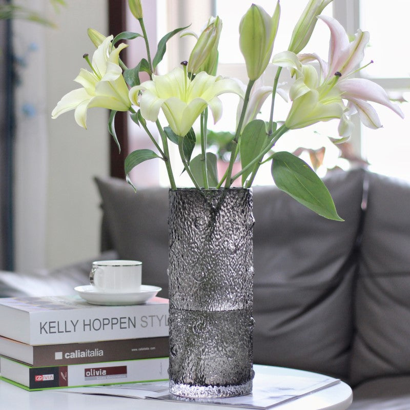 Polka Dot Glass Vase | Home Decor cabinet Sleek Contemporary Sophisticated Unique Elegant Decorative Trendy stylish Minimalist Artistic Luxury Designer tabletop table decor accessories tableware living room decor coffee table decor