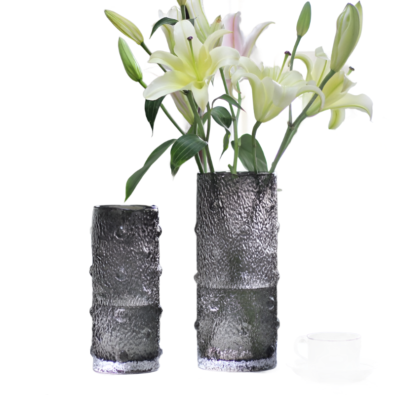 Polka dot Pattern Glass Vase - Bliss Vie