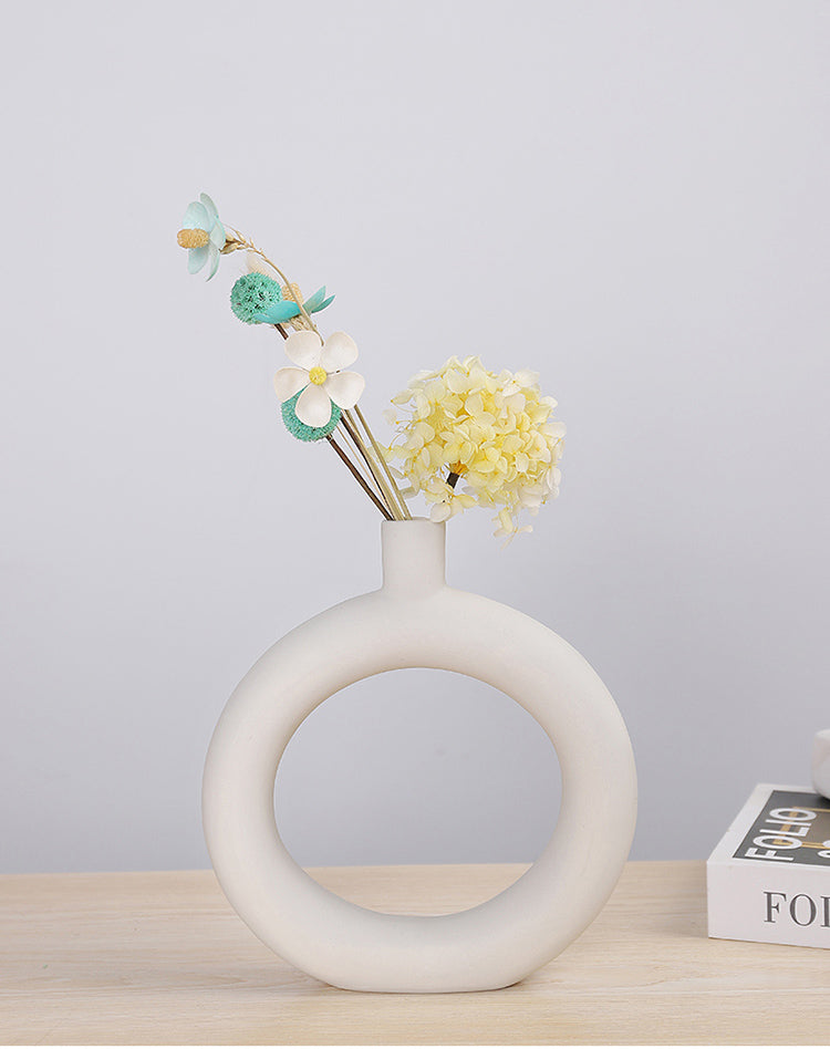 Nordic Ceramic Vases Set | Home Decor cabinet Sleek Contemporary Sophisticated Unique Elegant Decorative Trendy stylish Minimalist Artistic Luxury Designer tabletop table decor accessories tableware living room decor coffee table decor