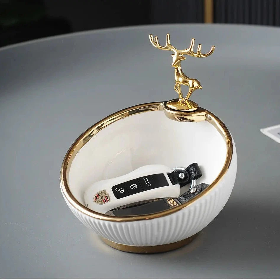 Golden Deer Ornament - Bliss Vie