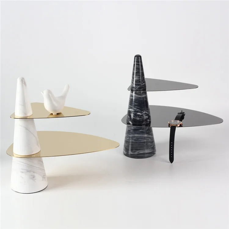 Artistic 2 Tier Cake Stand - Elegant Serving and Decor Piece Home Decor cabinet Sleek Contemporary Sophisticated Unique Elegant Decorative Trendy stylish Minimalist Artistic Luxury Designer tabletop table decor accessories tableware living room decor coffee table decor