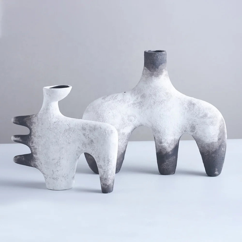 Ceramic Irregular Luxury Vase - Bliss Vie