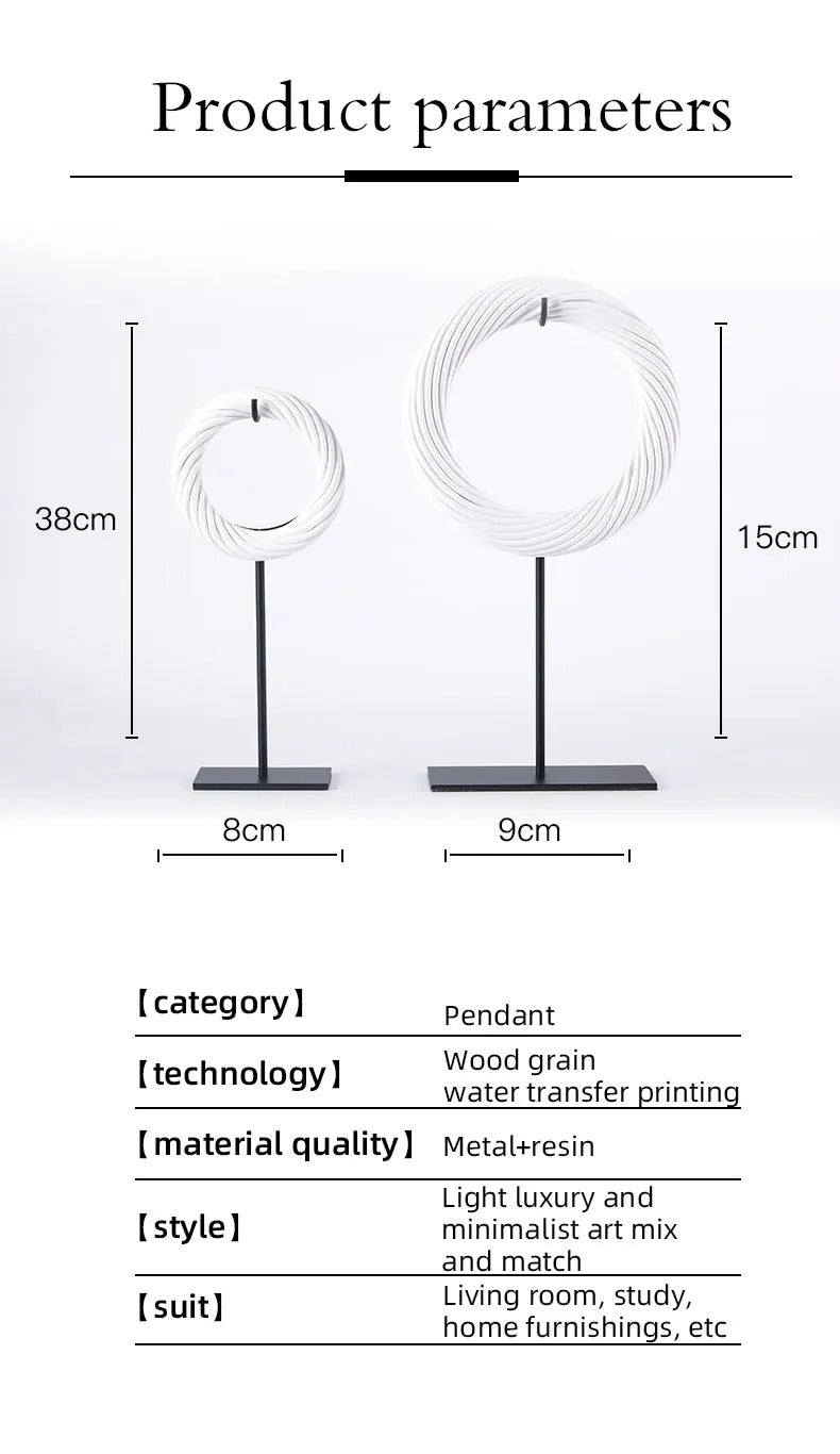 Cozy Elegance - Round Ornament for Warm Home Decor cabinet Sleek Contemporary Sophisticated Unique Elegant Decorative Trendy stylish Minimalist Artistic Luxury Designer tabletop table decor accessories tableware living room decor coffee table decor