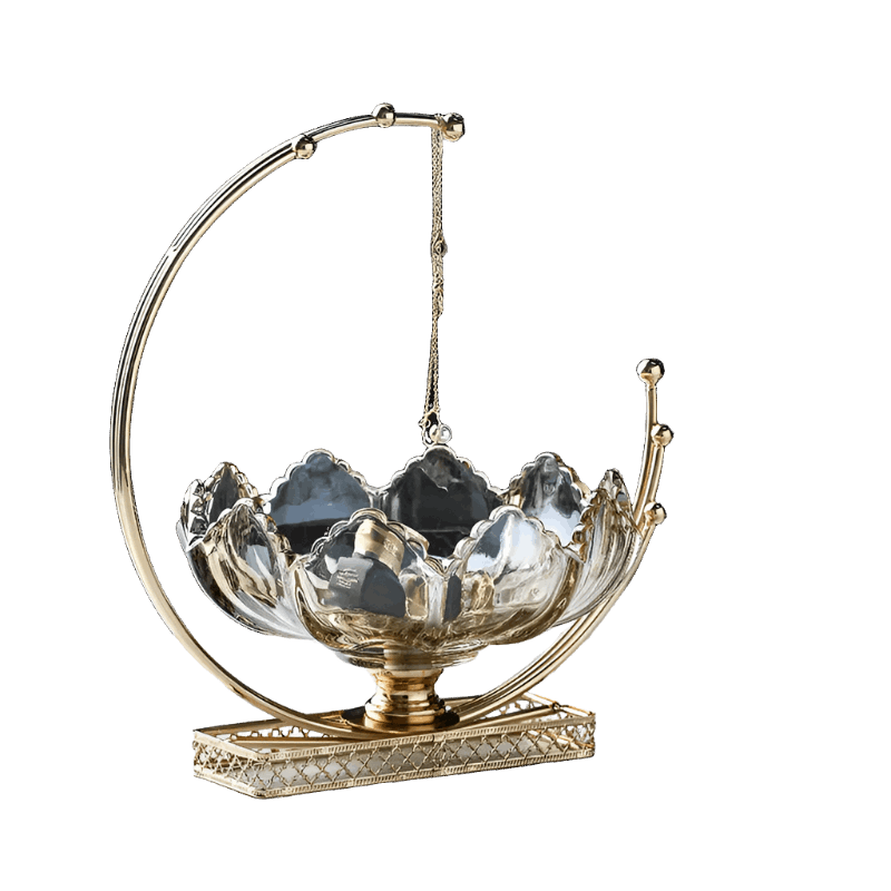 Gold Crystal Glass Table Decor - Bliss Vie