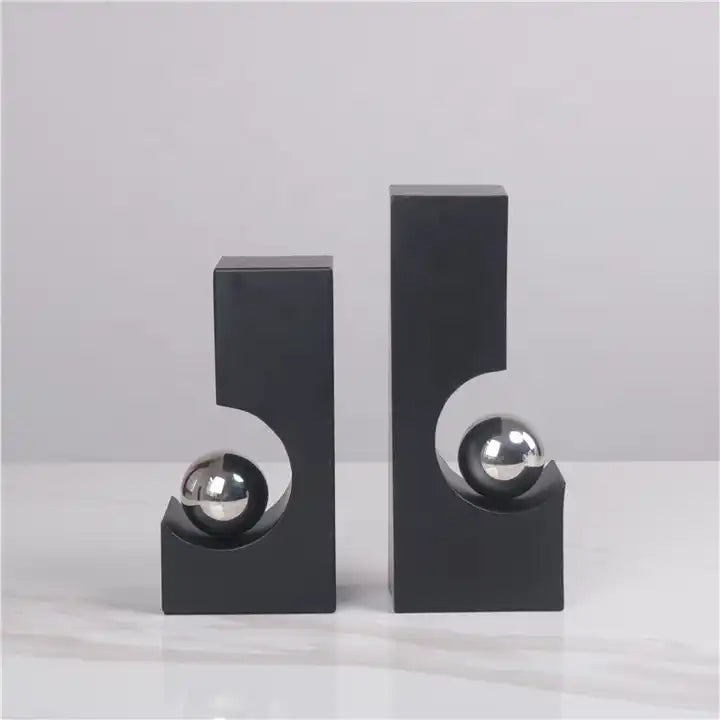 Modern and Simple Bookend for Home Decor - Stylish Organizer Modern Sleek Contemporary book supports Unique Elegant Decorative Trendy Geometric Chic Minimalist Artistic Luxury Designer book holder tabletop table decor