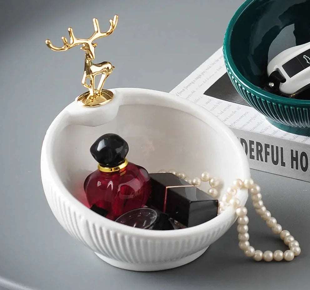 Golden Deer Ornament - Bliss Vie