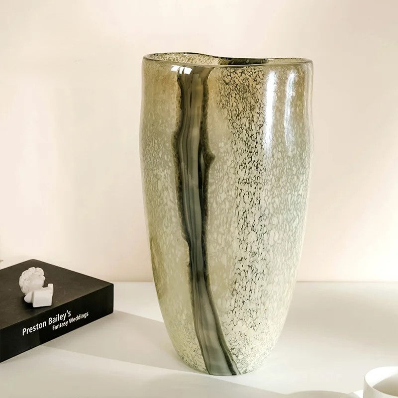 Glazed Glass Vase - Bliss Vie