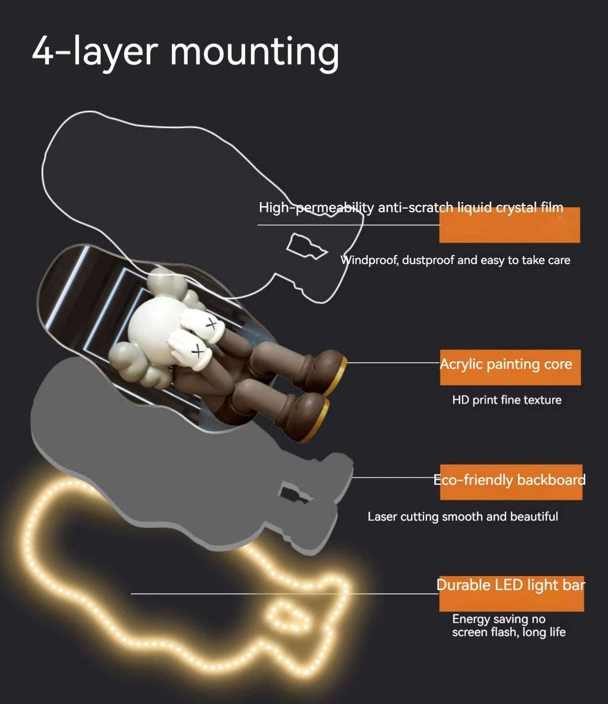 Wall Décor Bear Balloon with LED - Bliss Vie