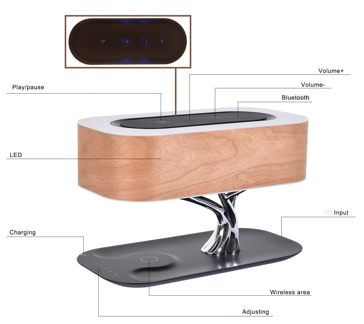 Buy Modern Wooden Table Lamp | BLISS VIE