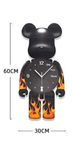 Bear Brick Wall Clock - Bliss Vie