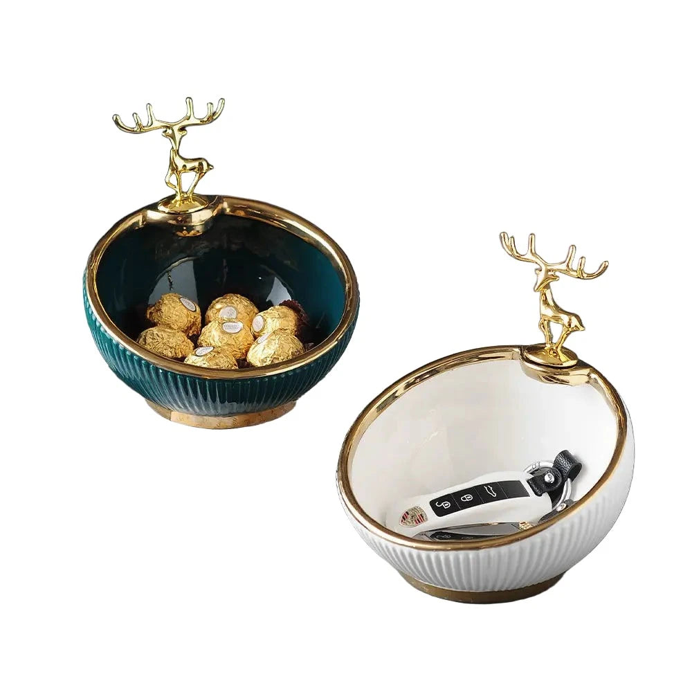 Golden Deer Ornament - Bliss Vie