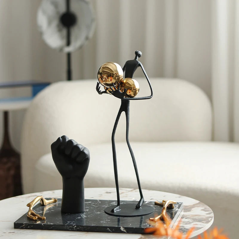 Modern Metal Home Decor Knick-Knacks - Contemporary Decor Accents cabinet Sleek Contemporary Sophisticated Unique Elegant Decorative Trendy stylish Minimalist Artistic Luxury Designer tabletop table decor accessories tableware living room decor coffee table decor