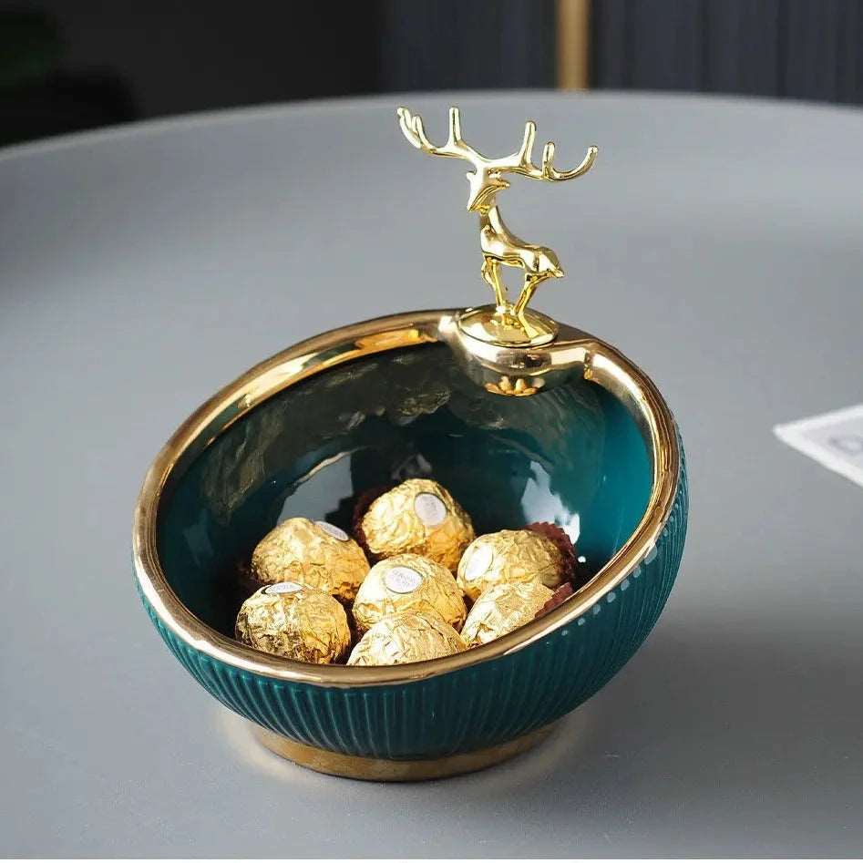 Golden Deer Ornament - Bliss Vie