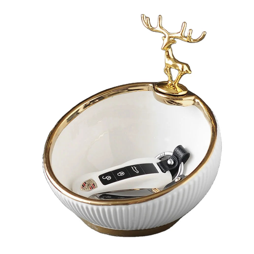 Golden Deer Ornament - Bliss Vie