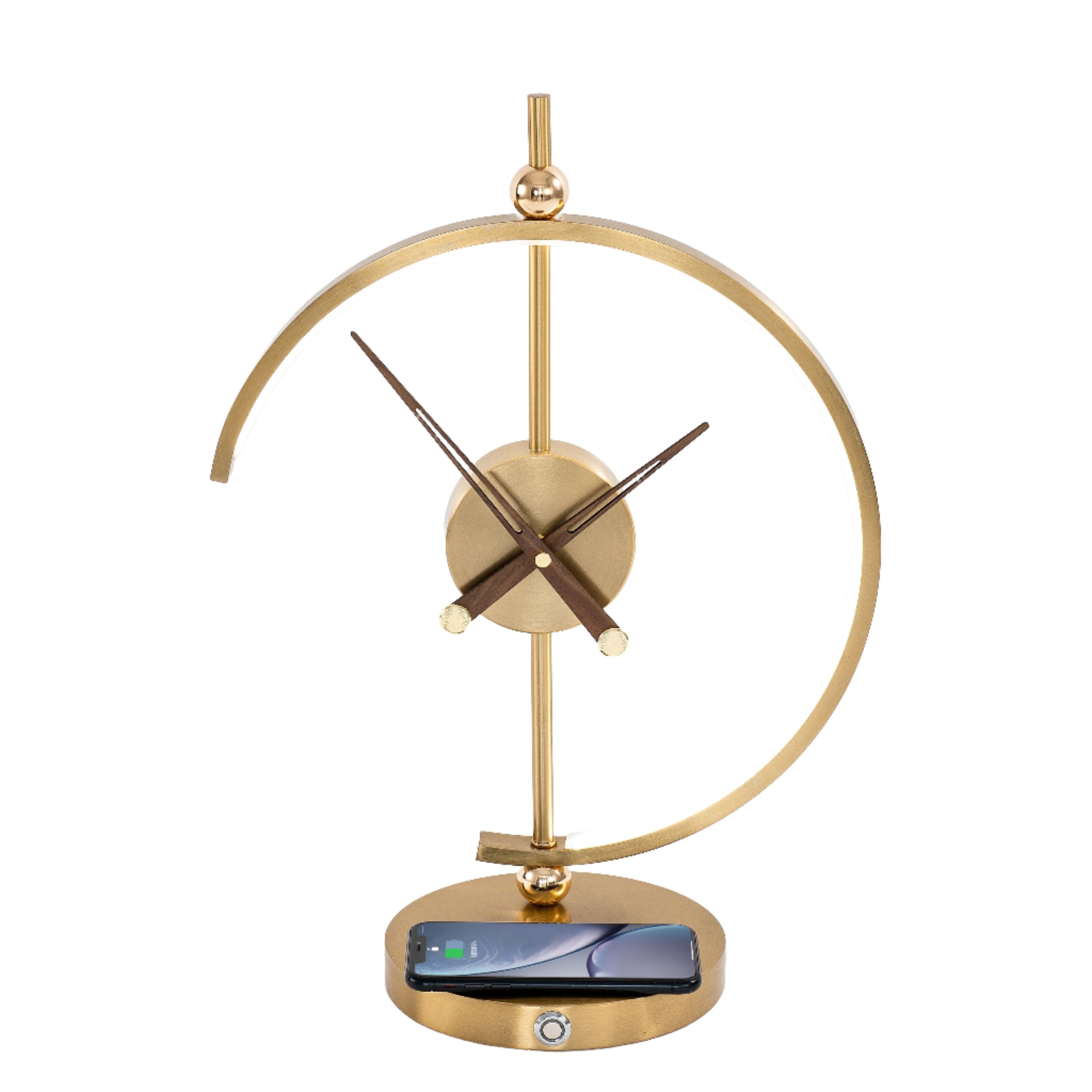 LED Clock Lamp With Clock and Qi Wireless Charger USB Port - Bliss Vie