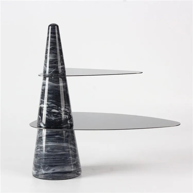 Artistic 2 Tier Cake Stand - Elegant Serving and Decor Piece Home Decor cabinet Sleek Contemporary Sophisticated Unique Elegant Decorative Trendy stylish Minimalist Artistic Luxury Designer tabletop table decor accessories tableware living room decor coffee table decor