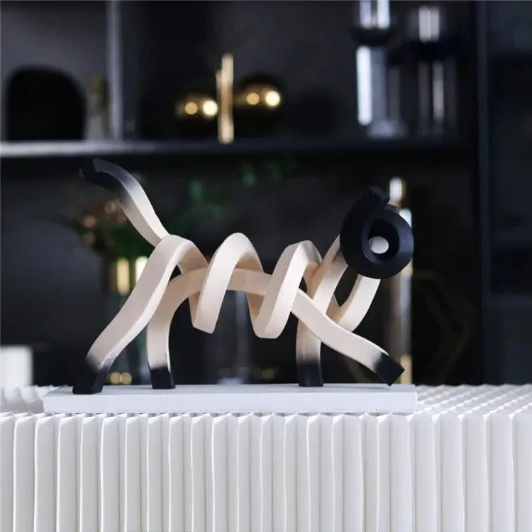 Whimsical Charm - Creative Animal Line Ornament for Playful Home Decor cabinet Sleek Contemporary Sophisticated Unique Elegant Decorative Trendy stylish Minimalist Artistic Luxury Designer tabletop table decor accessories tableware living room decor coffee table decor