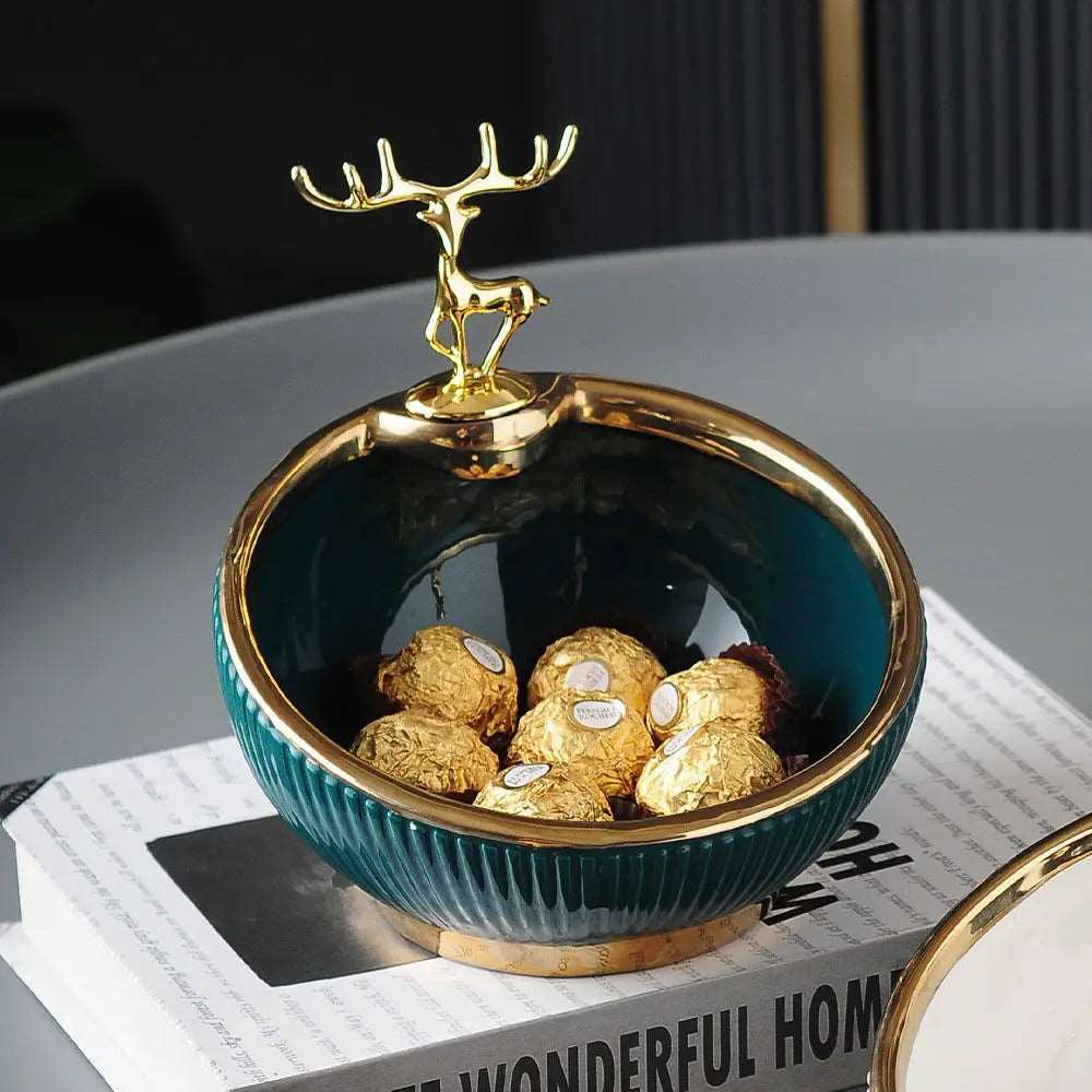 Golden Deer Ornament - Bliss Vie