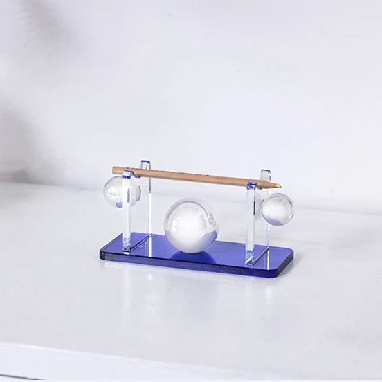 Acrylic Pen Holder Desk Organizer - Sleek and Functional Office Decor Home Decor cabinet Sleek Contemporary Sophisticated Unique Elegant Decorative Trendy stylish Minimalist Artistic Luxury Designer tabletop table decor accessories tableware living room decor coffee table decor
