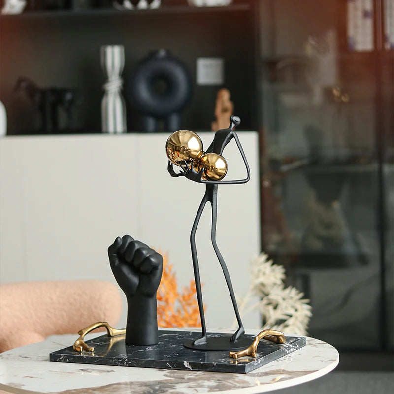 Modern Metal Home Decor Knick-Knacks - Contemporary Decor Accents cabinet Sleek Contemporary Sophisticated Unique Elegant Decorative Trendy stylish Minimalist Artistic Luxury Designer tabletop table decor accessories tableware living room decor coffee table decor