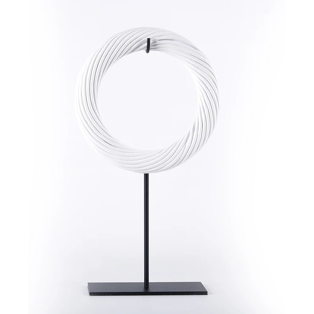 Cozy Elegance - Round Ornament for Warm Home Decor cabinet Sleek Contemporary Sophisticated Unique Elegant Decorative Trendy stylish Minimalist Artistic Luxury Designer tabletop table decor accessories tableware living room decor coffee table decor