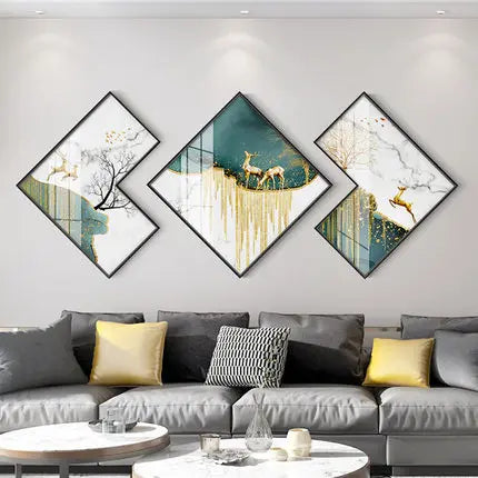 Triple Wall Painting - 50x50cm - Bliss Vie