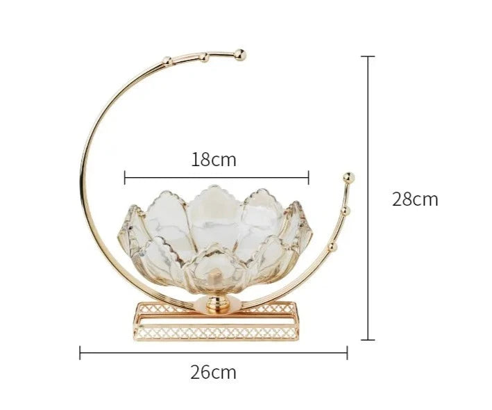 Gold Crystal Glass Table Decor - Bliss Vie