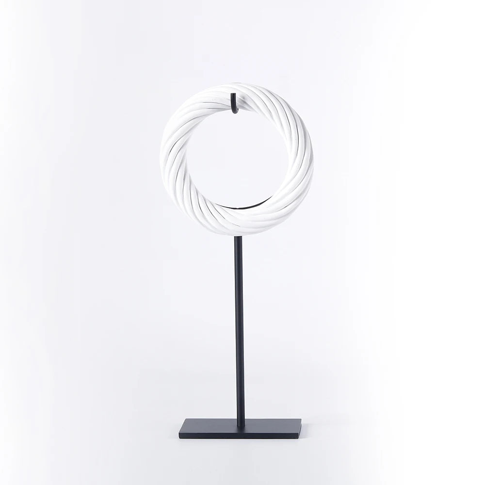 Cozy Elegance - Round Ornament for Warm Home Decor cabinet Sleek Contemporary Sophisticated Unique Elegant Decorative Trendy stylish Minimalist Artistic Luxury Designer tabletop table decor accessories tableware living room decor coffee table decor