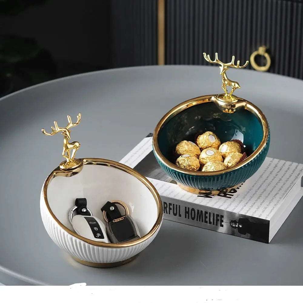 Golden Deer Ornament - Bliss Vie