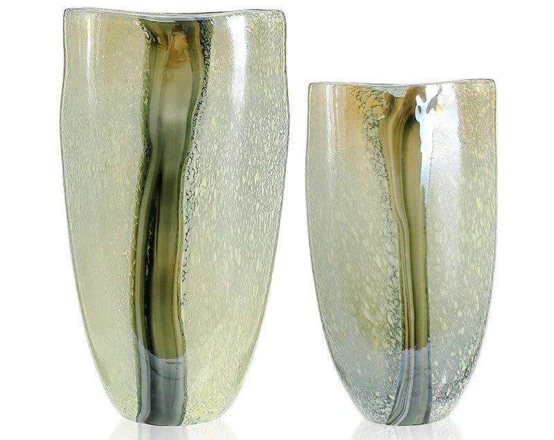 Glazed Glass Vase - Bliss Vie