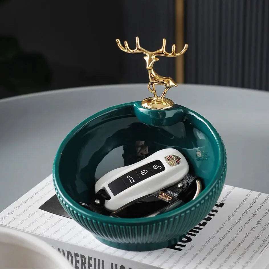 Golden Deer Ornament - Bliss Vie