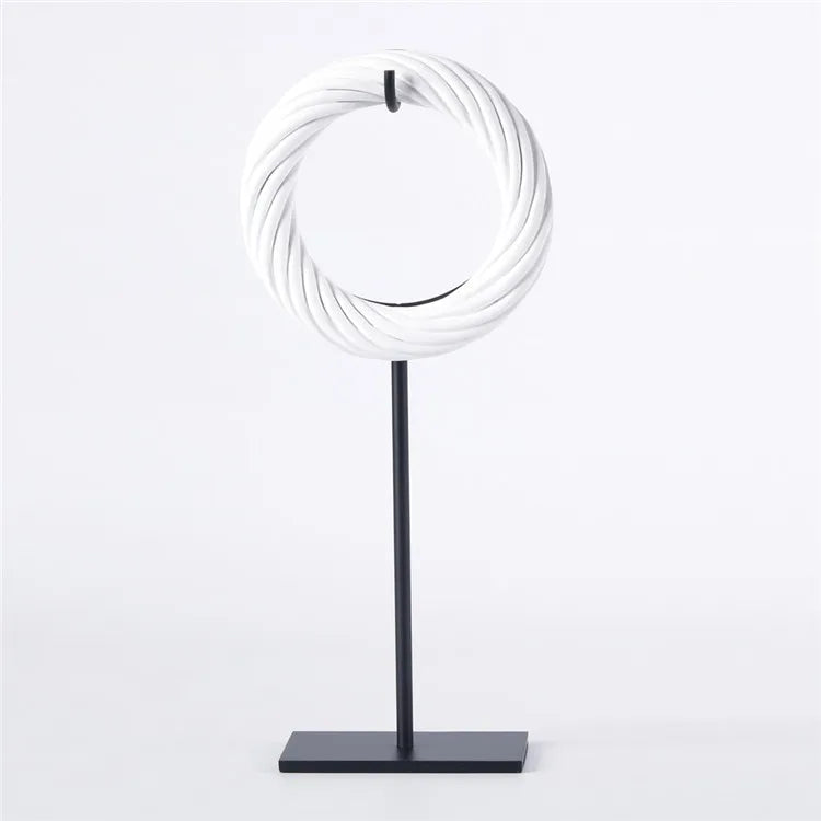 Cozy Elegance - Round Ornament for Warm Home Decor cabinet Sleek Contemporary Sophisticated Unique Elegant Decorative Trendy stylish Minimalist Artistic Luxury Designer tabletop table decor accessories tableware living room decor coffee table decor