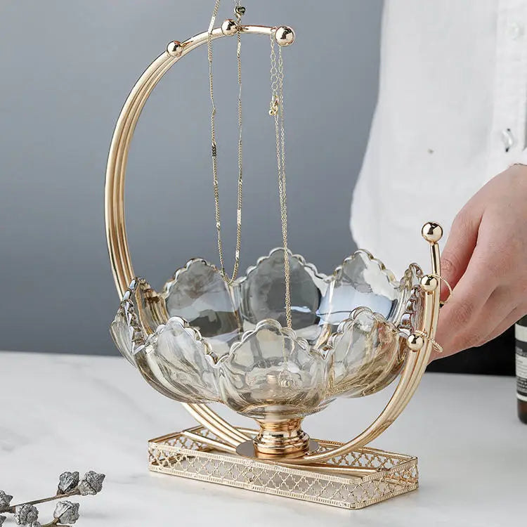 Gold Crystal Glass Table Decor - Bliss Vie